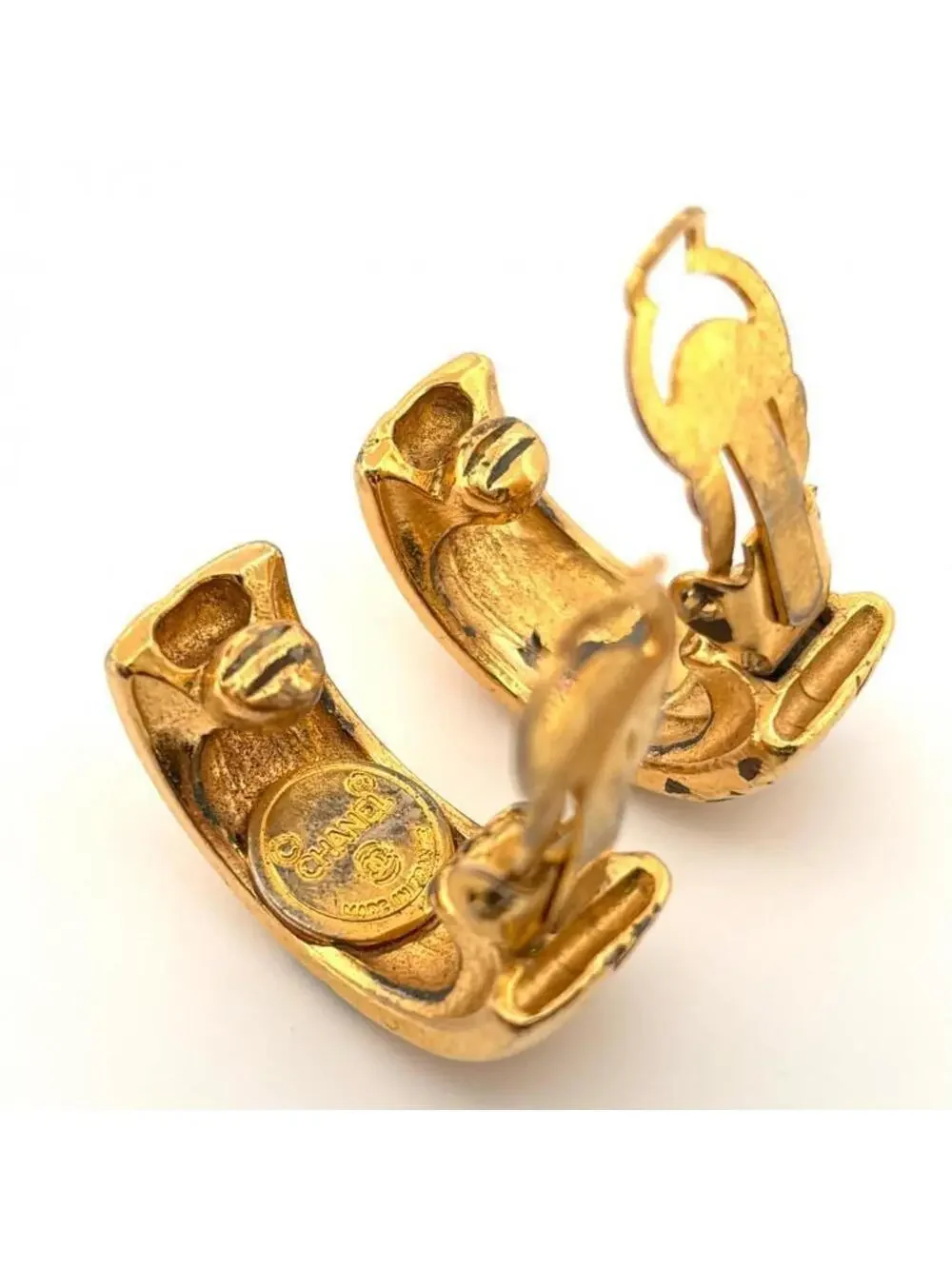 Chanel Vintage Clip-On Earrings Logo #247075C60B